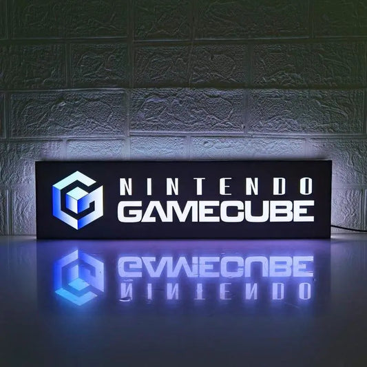 Nintendo Gamecube Classic Logo man cave lights, Perfect for gaming room decor, 3D Printed, not a Neon Sign. USB plug with Dimming Control FYLZGO Signs