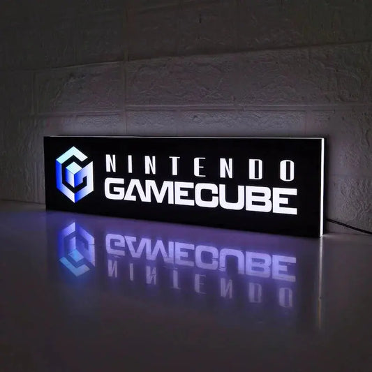 Nintendo Gamecube Classic Logo man cave lights, Perfect for gaming room decor, 3D Printed, not a Neon Sign. USB plug with Dimming Control FYLZGO Signs