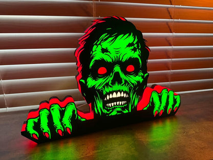 Zombie lit sign and Pinball topper for the Walking dead. Halloween lamp free shipping FYLZGO