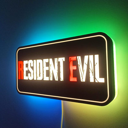 LED Lamp for Decoration | Lightbox Streamer | RGB Configuration | Custom pieces for streaming | Resident evil FYLZGO