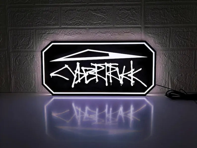 Tesla Cybertruck LED Sign – Dimmable USB Neon Wall Art FYLZGO