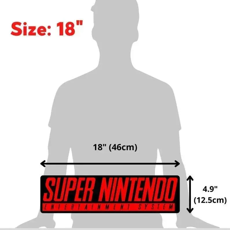 SNES Video Game Lightbox Led Light Great for Gaming Room Decor Nintendo Sign for Man Cave FYLZGO Signs