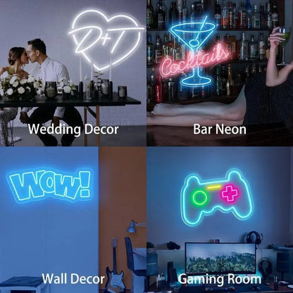 Monopoly Neon Sign, The Uncle Devil With Gun Neon Light Wall Art, UV Print Acrylic Led Neon Sign LED Sign Club