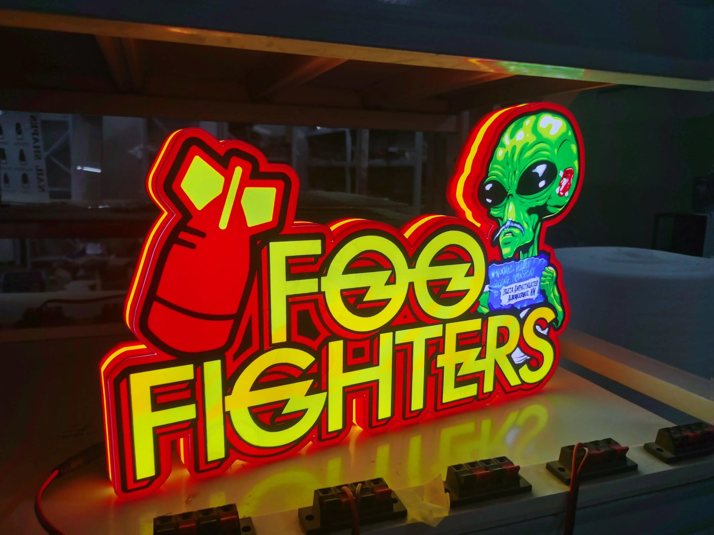 Custom Made Foo Fighters Pinball Topper LED Light Box, For Rock 'n' Roll  Fans, Pinball Arcade Decor, Gameroom Decor FYLZGO Signs
