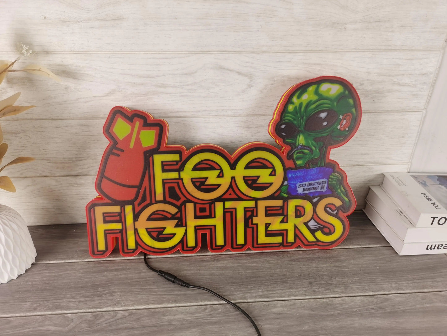 Custom Made Foo Fighters Pinball Topper LED Light Box, For Rock 'n' Roll  Fans, Pinball Arcade Decor, Gameroom Decor FYLZGO Signs