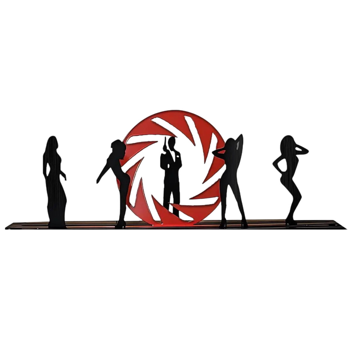 007 James Bond Pinball Pinball Silhouette Topper NEOUNIK Signs