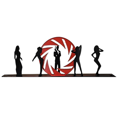 007 James Bond Pinball Pinball Silhouette Topper NEOUNIK Signs