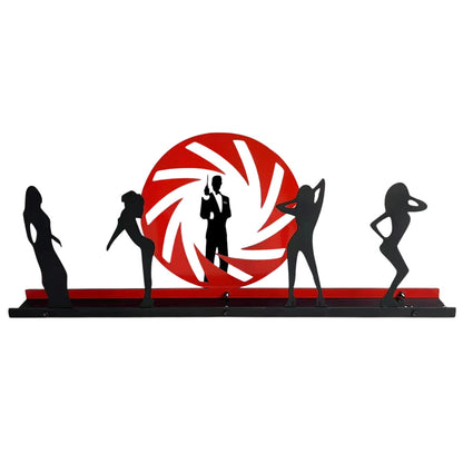 007 James Bond Pinball Pinball Silhouette Topper NEOUNIK Signs
