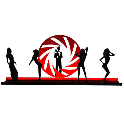 007 James Bond Pinball Pinball Silhouette Topper NEOUNIK Signs
