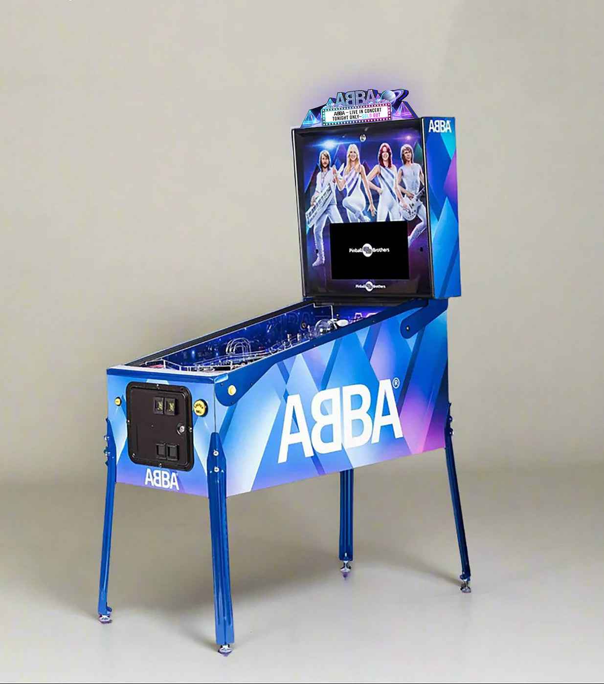 ABBA 3D LED Light Box, for Pinball Arcade Game fans,  Pinball Arcade Decor