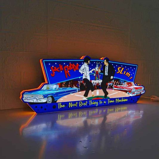 Pulp Fiction 3D LED Light Box, for Pinball Arcade Game fans,  Pinball Arcade Decor