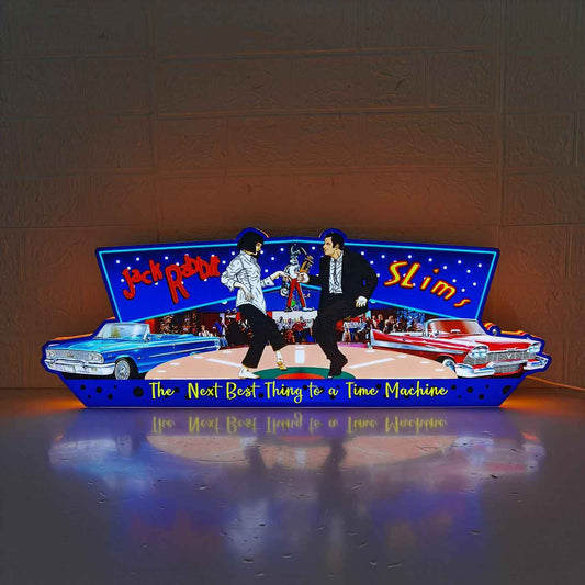Pulp Fiction 3D LED Light Box, for Pinball Arcade Game fans,  Pinball Arcade Decor