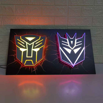 Transformers 3D LED Light Box, for Pinball Arcade Game fans,  Pinball Arcade Decor NEOUNIK