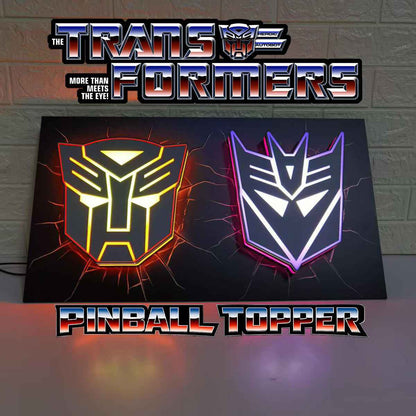 Transformers 3D LED Light Box, for Pinball Arcade Game fans,  Pinball Arcade Decor NEOUNIK