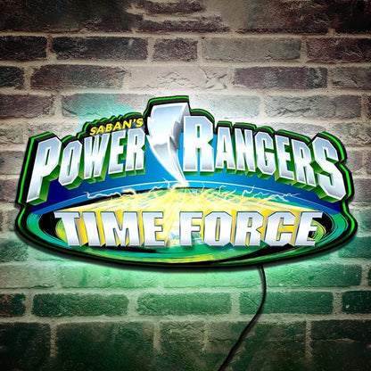 Mighty Morphin Power Rangers 3D Printed LED Lightbox Sign Wall Art FYLZGO Signs