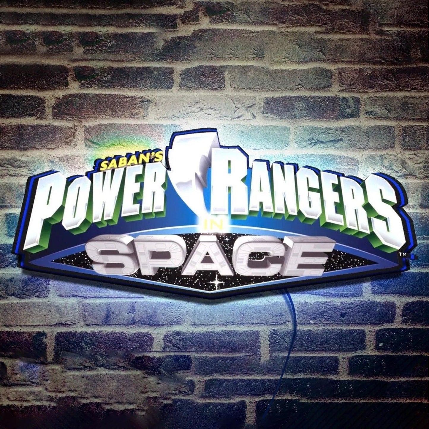 Mighty Morphin Power Rangers 3D Printed LED Lightbox Sign Wall Art FYLZGO Signs