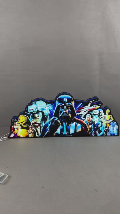 Star Wars, Fall of the Empire 3D Pinball Topper, Vader & Legends, USB powered and with Dimming Function, design for Stern Star Wars Pinball Machine