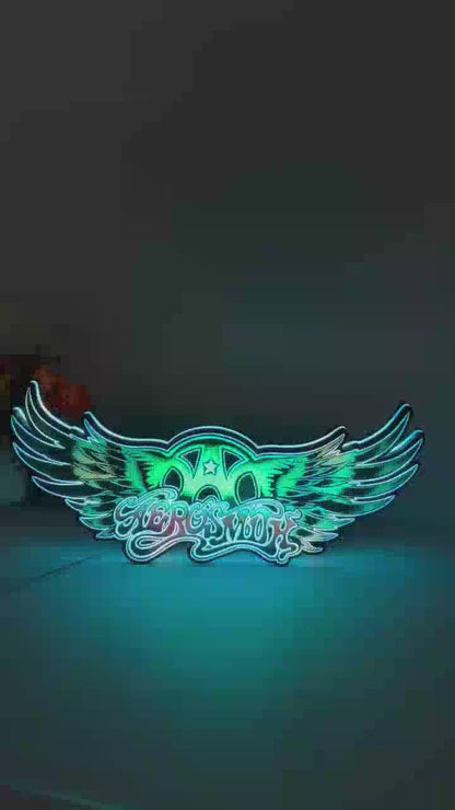 Aerosmith Wings Band Rock n’ Roll Vinyl Pinball Topper