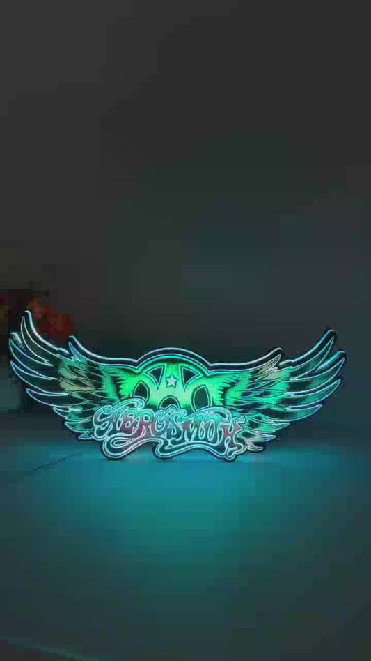 Aerosmith Wings Band Rock n’ Roll Vinyl Pinball Topper