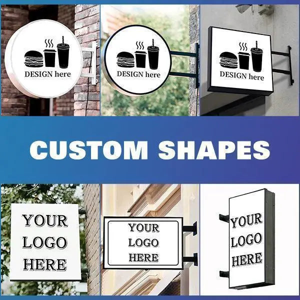 Custom Rectangle LED Advertising Light Box Outdoor Waterproof LED Light Box Signages led advertising lightbox FYLZGO Signs