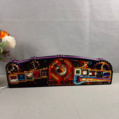 New Arrival Rush Pinball Topper  Led Lightbox, USB plug Dimmer, Pinball Arcade Decor, Perfect for Game Room or Pinball Machine Neounik