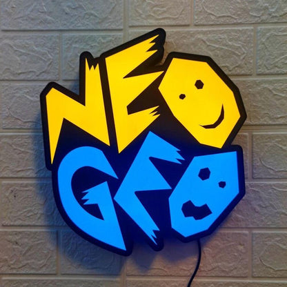 Neo Geo Logo LED Light Box Retro Gaming Nostalgia Unique Gaming Decor - FYLZGO Signs