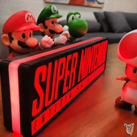 SNES Video Game Lightbox Led Light Great for Gaming Room Decor Nintendo Sign for Man Cave FYLZGO Signs