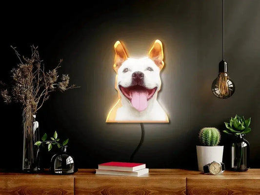 Personalized 3D Printed LED Lamps - Capture Your Beloved Pet in a Stunning Light FYLZGO Signs