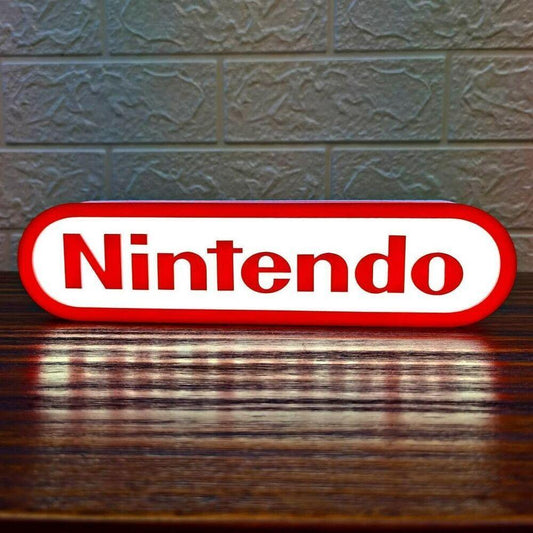 Classic Nintendo Logo LED Light box 3D printed USB powered dimmable - FYLZGO Signs