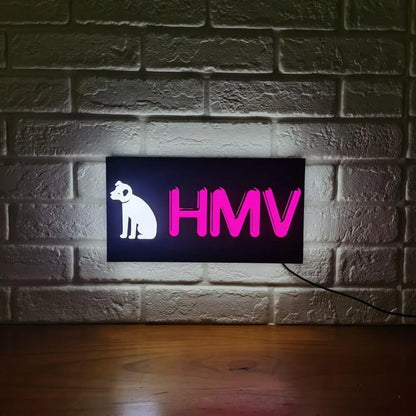 HMV LED Lamp USB Dimmable, Color changing, Retro Music Decor & Great Gift FYLZGO Signs