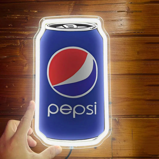 Pepsi Soda Drink Can Party Store Poster Light Neon Sign Wall Decor LED 12"x7" H4 FYLZGO Signs