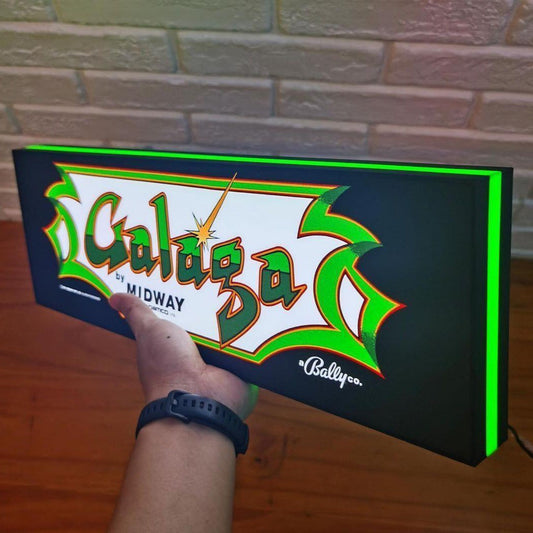 Galaga Vintage 3D Printed LED Lightbox Sign Wall Art Decorative Fan Cave - FYLZGO Signs