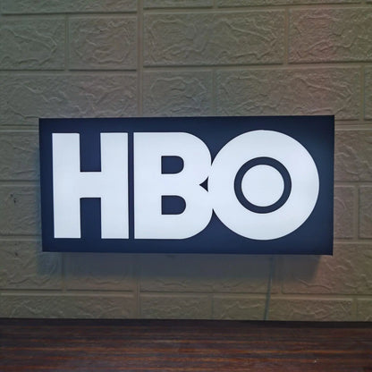 HBO Logo LED Lightbox Fully Dimmable & Powered by USB - FYLZGO Signs