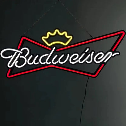 Budweiser Neon Light Sign Bar Pub Club Led Light Sign LED Budweiser Neon Sign FYLZGO