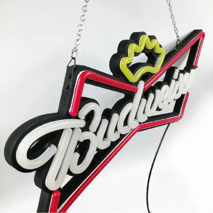 Budweiser Neon Light Sign Bar Pub Club Led Light Sign LED Budweiser Neon Sign FYLZGO