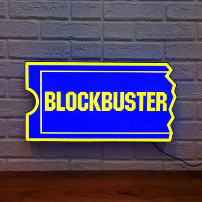 Blockbuster LED Light Box Customizable Text Fully Dimmable & Powered by USB - FYLZGO Signs