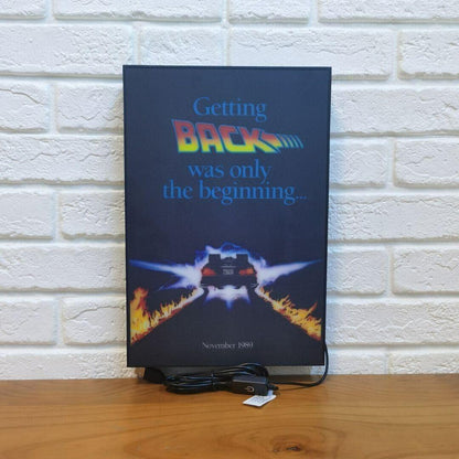 Back to the Future Movie Poster LED Light Box (BTTF LED Light Box) - FYLZGO Signs