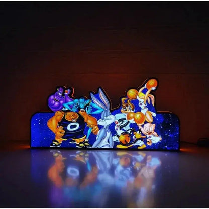 SpaceJam Pinball LED Topper for Pinball Machine RGB LED Lamp 3D Print Lightbox FYLZGO Signs