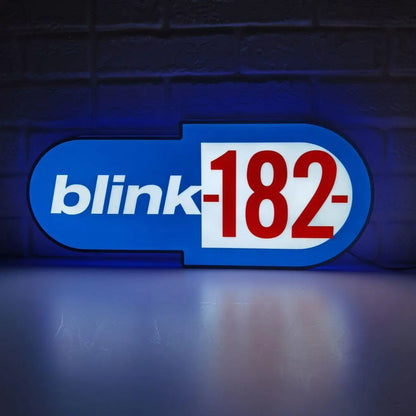 Blink 182 Logo LED Lightbox Illuminate Your Space with Punk Rock Vibes - FYLZGO Signs
