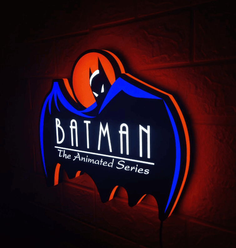 Batman The Animated Series 3D Printed Lightbox Fully Dimmable Great For Night Light - FYLZGO Signs