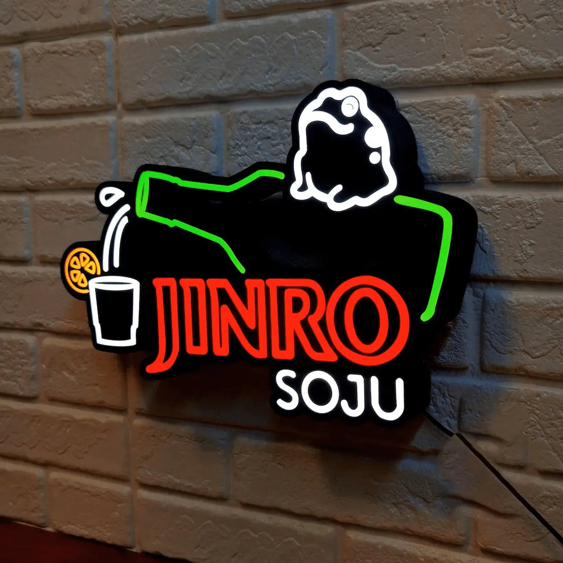 Jinro SoJu Sign, Pub Beer Signs, Home Bar Party Decor, Basement Bar Light - FYLZGO Signs