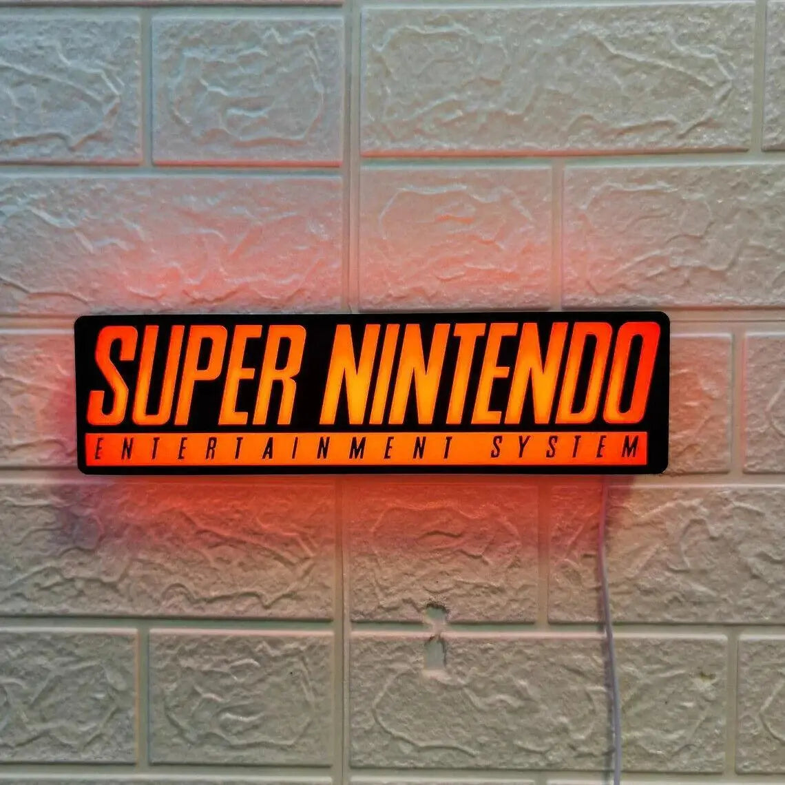SNES Video Game Lightbox Led Light Great for Gaming Room Decor Nintendo Sign for Man Cave FYLZGO Signs