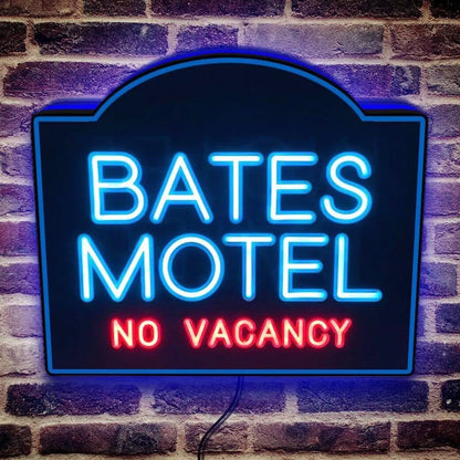 Bates Motel 3D Printed LED Lightbox Illuminate Your Space with Iconic Charm FYLZGO Signs