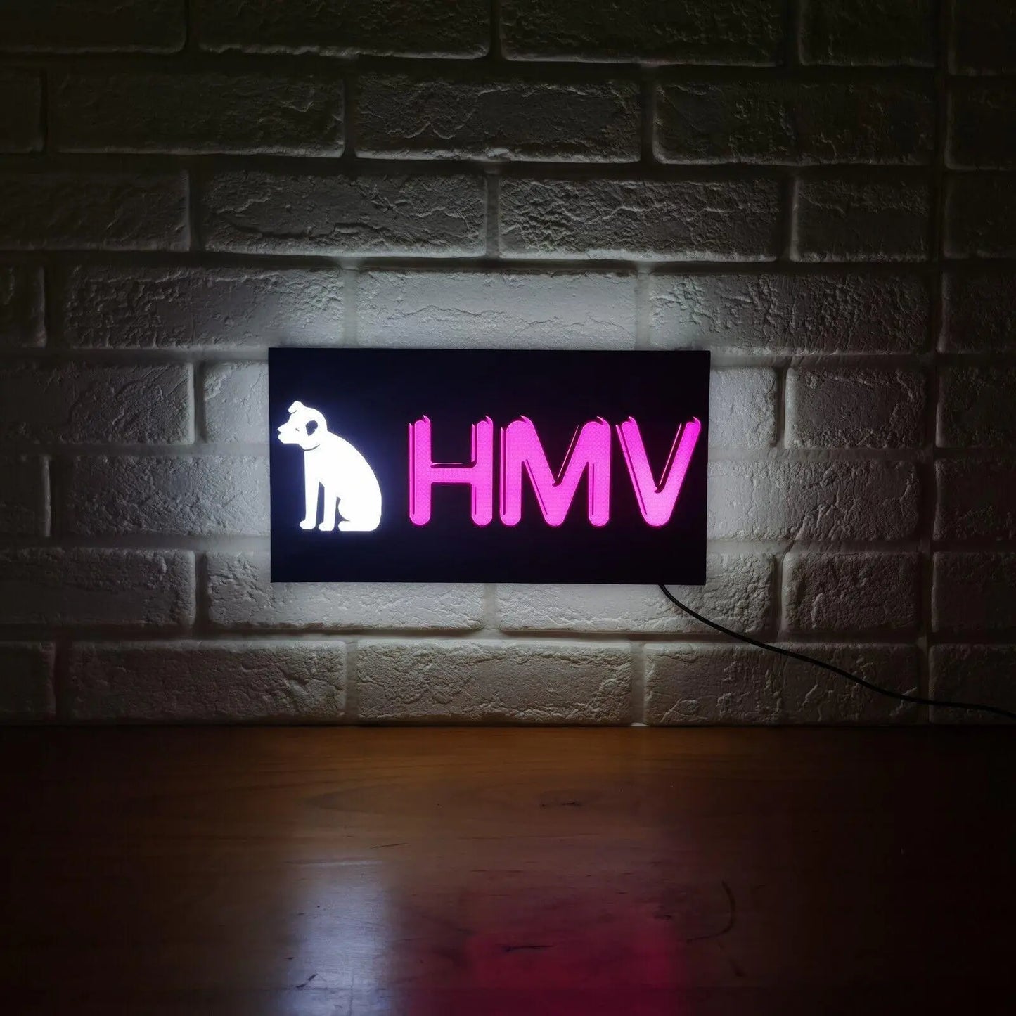 HMV LED Lamp USB Dimmable, Color changing, Retro Music Decor & Great Gift FYLZGO Signs