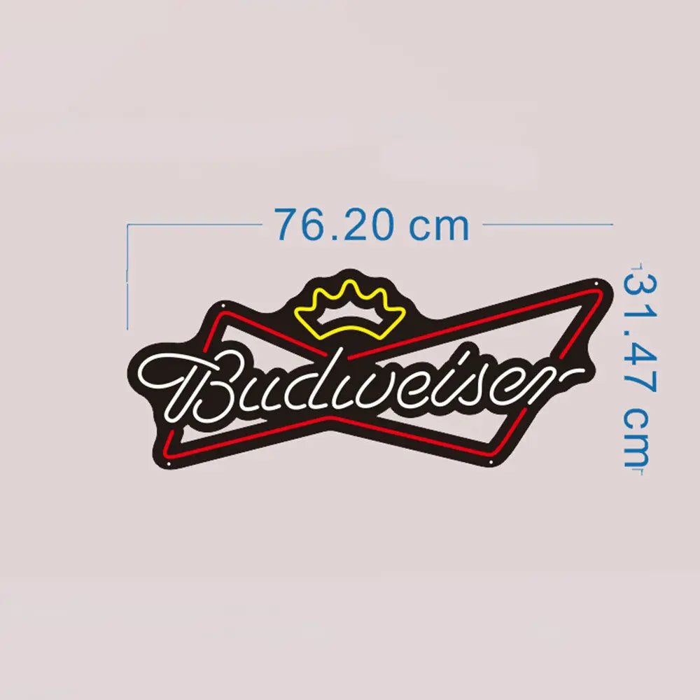 Budweiser Neon Light Sign Bar Pub Club Led Light Sign LED Budweiser Neon Sign FYLZGO