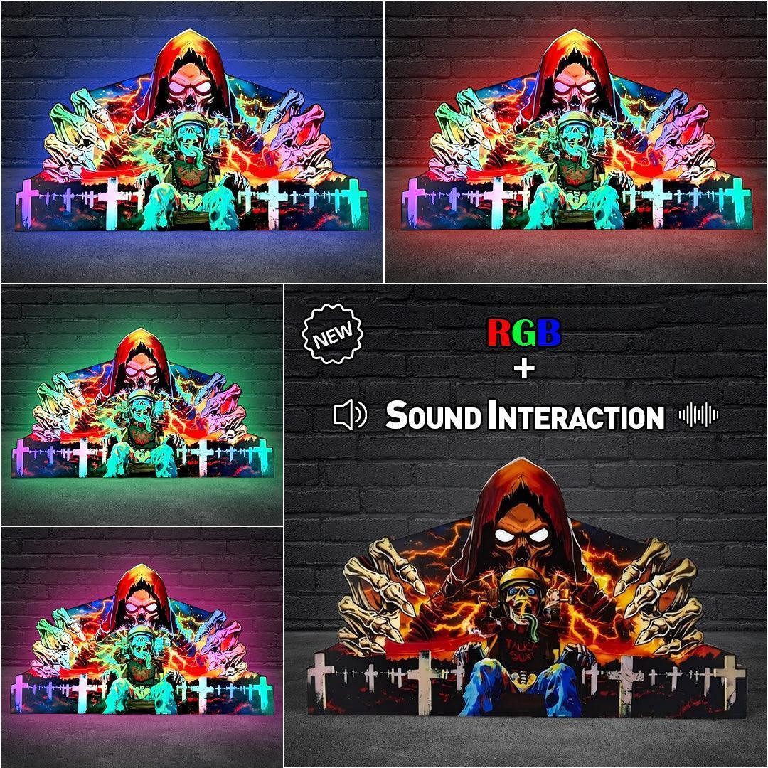 Custom Lightbox 3D Printed Lightbox Led Pinball Topper Wall Art Door Man Cave FYLZGO
