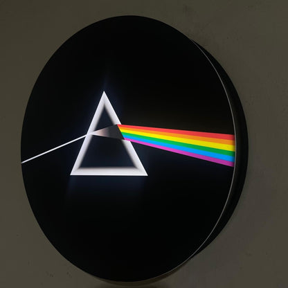 Pink Floyd The Dark Side of the Moon Light Sign with USB Pow. Dimmable Wall Dec FYLZGO