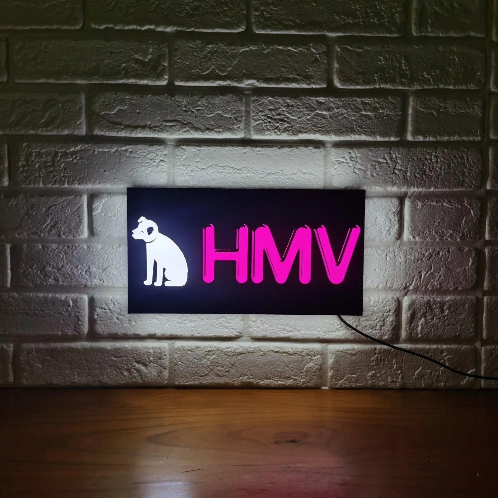 HMV LED Lamp USB Dimmable, Color changing, Retro Music Decor & Great Gift FYLZGO Signs