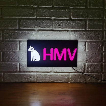 HMV LED Lamp USB Dimmable, Color changing, Retro Music Decor & Great Gift FYLZGO Signs