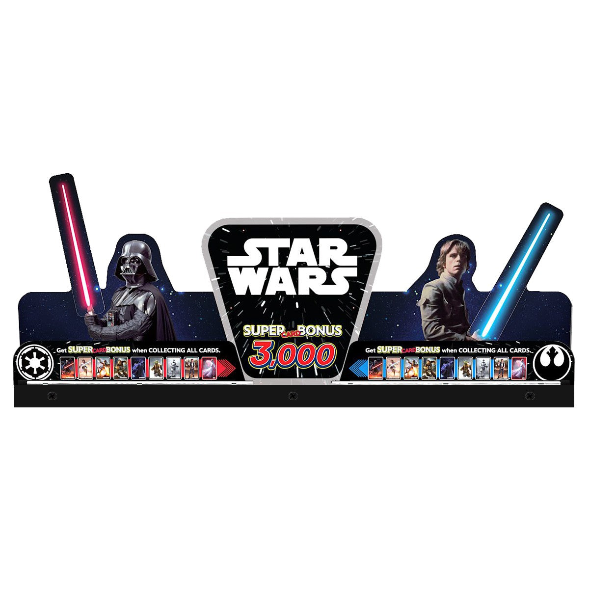 Star Wars Pinball Topper 3D Acrylic LED Topper, For Pinball Machine, Pinball Topper NEOUNIK Signs